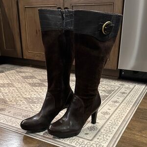 Chic vintage  Brown Heeled Boots